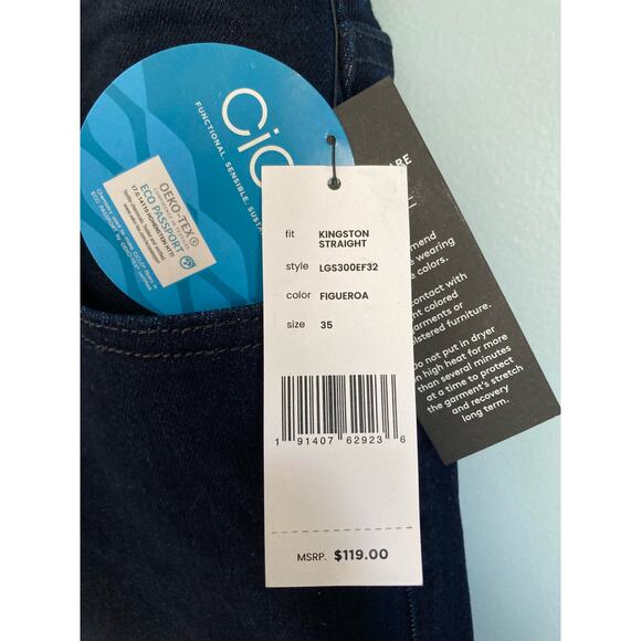 Liverpool Los Angeles Eco Jeans 35x32 Kingston Straight NWT - Picture 3 of 9